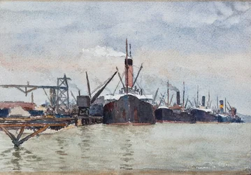 Boats at Quay, Bordeaux