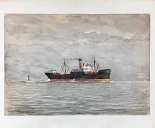 Cargo on the Gironde Estuary