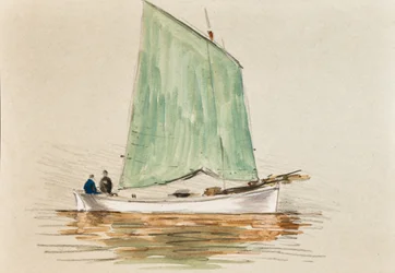 Fishermen on a Yole, Gironde Estuary