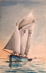 Gabarre on the Gironde Estuary