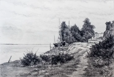 Shipyard on the Gironde estuary