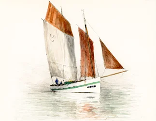 Boat on the Gironde Estuary
