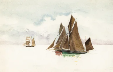Boats on the Gironde Estuary