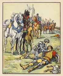 Jeanne Cares for an English Wounded After the Battle of Patay