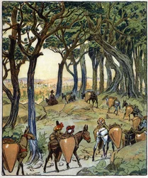 The Whole Caravan Took the Way to the City: Illustration for the Tale 