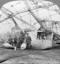 Gondola of the Zeppelin shot down off the Essex coast, World War I, 1916