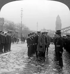 Sir Douglas Haig inspecting sailors, World War I
