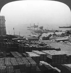Stores at Sedd el Bahr, Gallipoli, Turkey, World War I