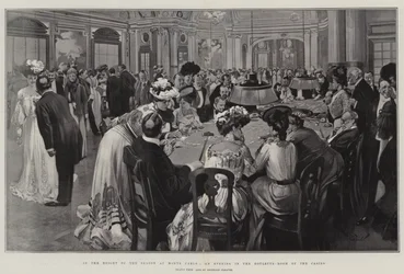 In the Height of the Season at Monte Carlo, an Evening in the Roulette-Room of the Casino