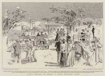Lawn Tennis in India, a Hill Station Club