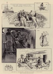 The Naval Manoeuvres, Studies on Board a Battleship