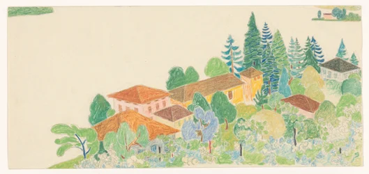 Italian Houses in Hilly Landscape