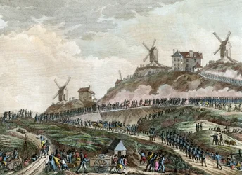 Cannons Brought to Montmartre