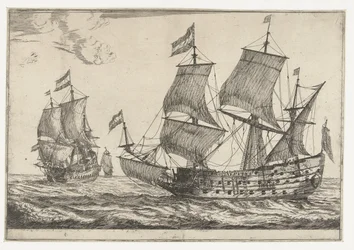 Two Large Warships Thirteen Scenes with Ships (series title)