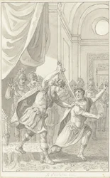 Emperor Diocletian murders Aper