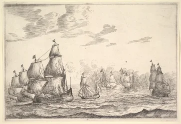 Naval Battle Scene