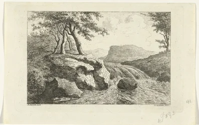 Landscape with Waterfall