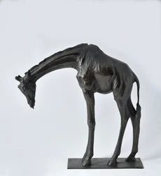 Large Giraffe with Lowered Head