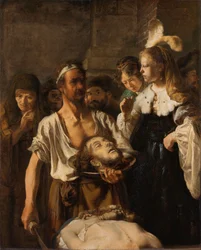 Salome receives the head of John the Baptist
