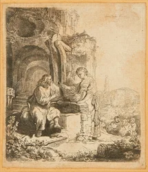 Christ and the Woman of Samaria, Among Ruins