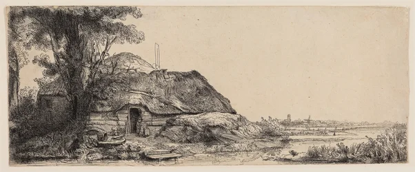 Landscape with a Cottage and a Large Tree