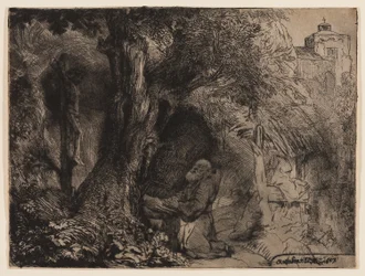 St. Francis Beneath a Tree Praying