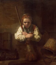 A Girl with a Broom, 1651