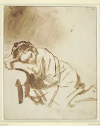 A Young Woman Sleeping Hendrickje Stoffels
