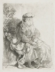 Abraham Caressing Isaac