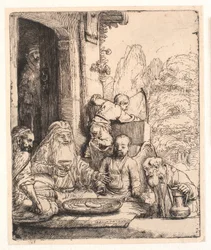 Abraham entertaining the angels