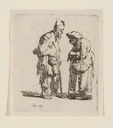 Beggar Man and Beggar Woman Conversing