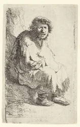 Beggar Seated on a Bank