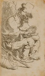 Beggar Warming His Hands