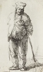 Beggar Leaning on a Stick