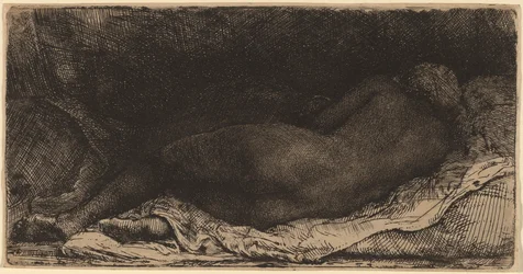 Black Woman Lying Down