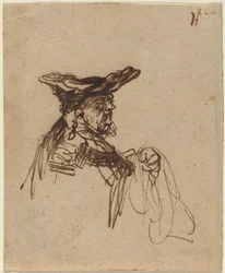 Bust of an Elderly Man in a Flat Cap