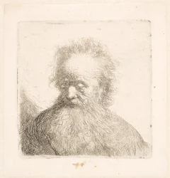 Bust of an Old Man with Flowing Beard