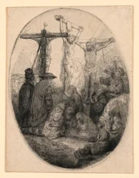 Christ Crucified Between the Two Thieves: An Oval Plate
