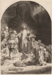 Christ Preaching and Healing (Fragment from the Hundred Guilder Print)