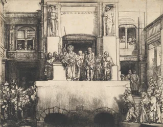 Christ Presented to the People: Oblong Plate, 1655