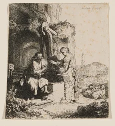 Christ and the Woman of Samaria: Among Ruins