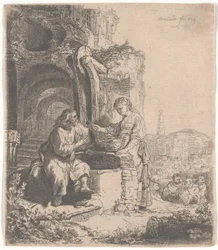 Christ and the woman of Samaria among ruins, 1634