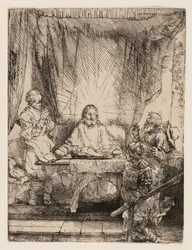 Christ at Emmaus: The Larger Plate