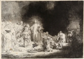 Christ healing the sick The Hundred Guilder Print
