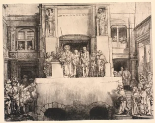 Christ Presented to the People: Large Oblong Plate