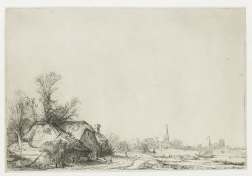 Cottage Beside a Canal with a View of Ouderkerk
