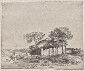 Cottage with a White Paling
