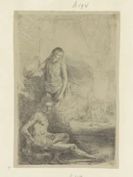 Young Man, Sitting and Standing