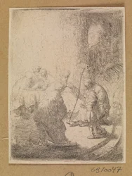 Christ as a Child and the Scribes. Small Plate