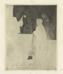 Artist Drawing from a Model